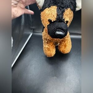 Build A Bear Dog German Shepherd PLUSH  2019 Brown And Black With Red Collar
